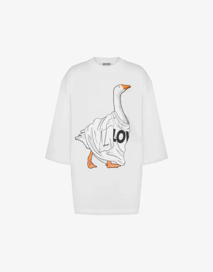 T-shirt in jersey di cotone biologico Goose