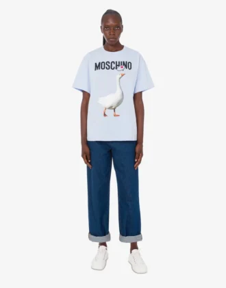 T-shirt in jersey di cotone biologico Goose