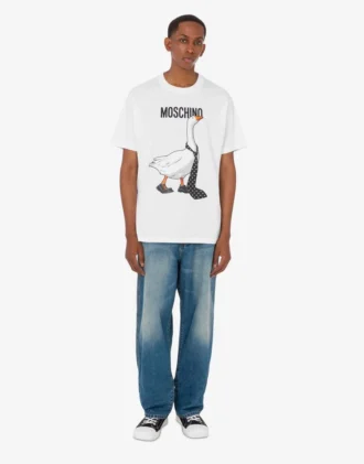 T-shirt in jersey di cotone biologico Goose
