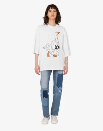 T-shirt in jersey di cotone biologico Goose