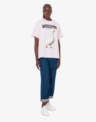 T-shirt in jersey di cotone biologico Goose