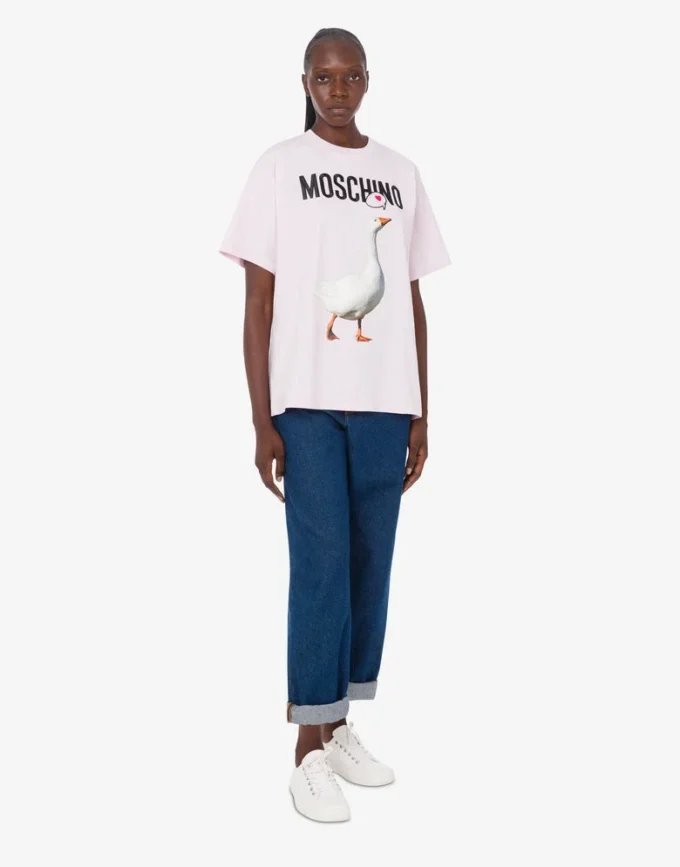 T-shirt in jersey di cotone biologico Goose