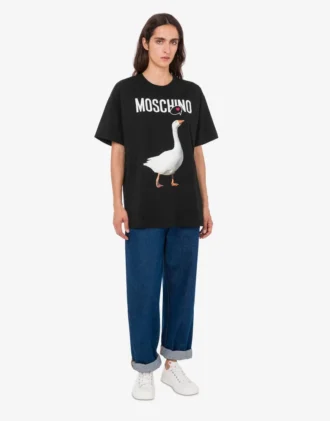 T-shirt in jersey di cotone biologico Goose