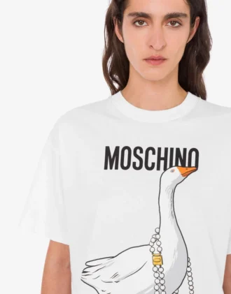 T-shirt in jersey di cotone biologico Goose