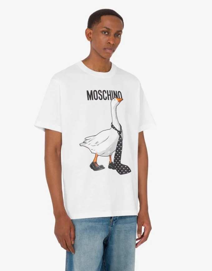 T-shirt in jersey di cotone biologico Goose