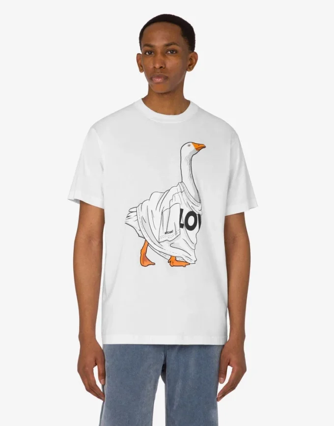 T-shirt in jersey di cotone biologico Goose