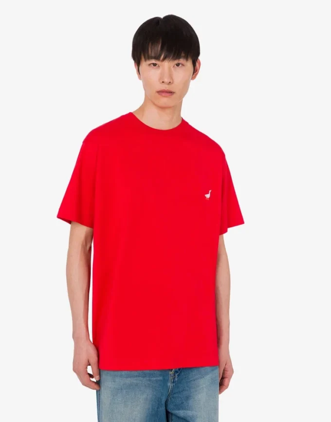 T-shirt in jersey di cotone biologico Goose