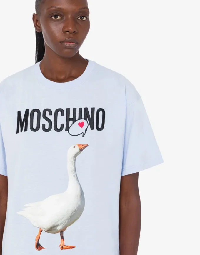 T-shirt in jersey di cotone biologico Goose