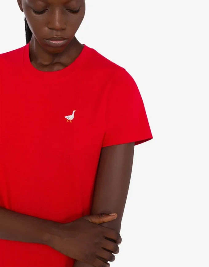 T-shirt in jersey di cotone biologico Goose
