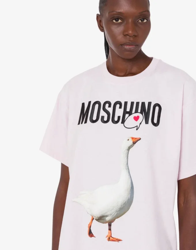T-shirt in jersey di cotone biologico Goose