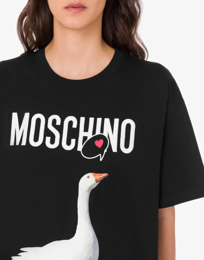 T-shirt in jersey di cotone biologico Goose