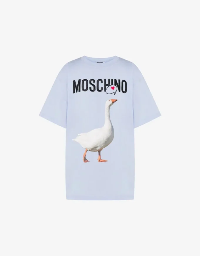 T-shirt in jersey di cotone biologico Goose
