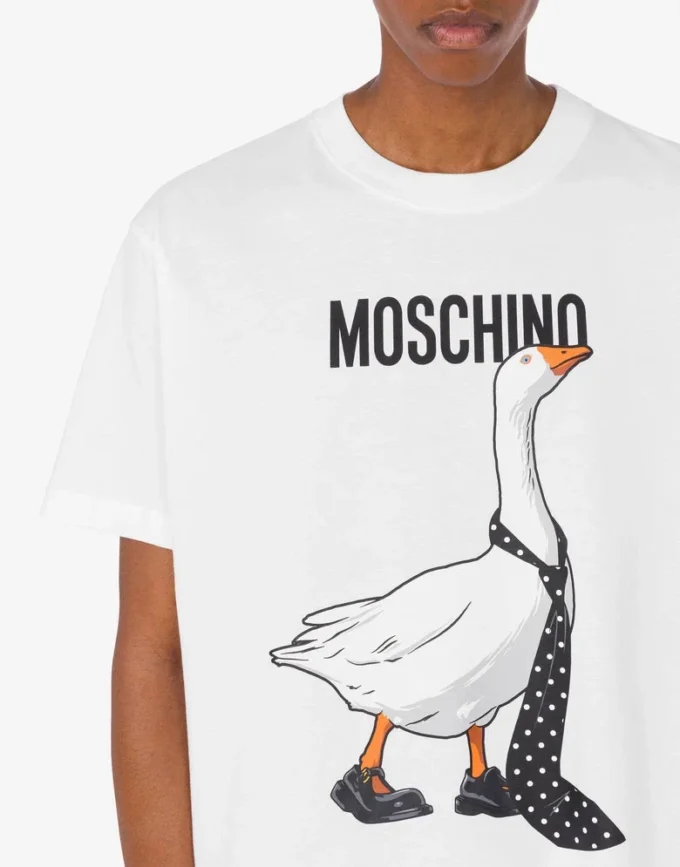 T-shirt in jersey di cotone biologico Goose