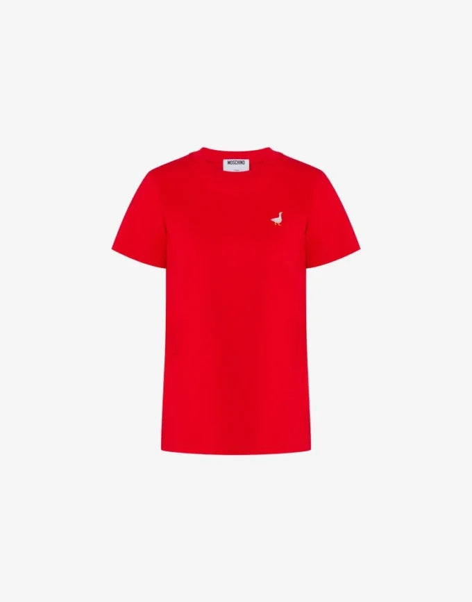 T-shirt in jersey di cotone biologico Goose