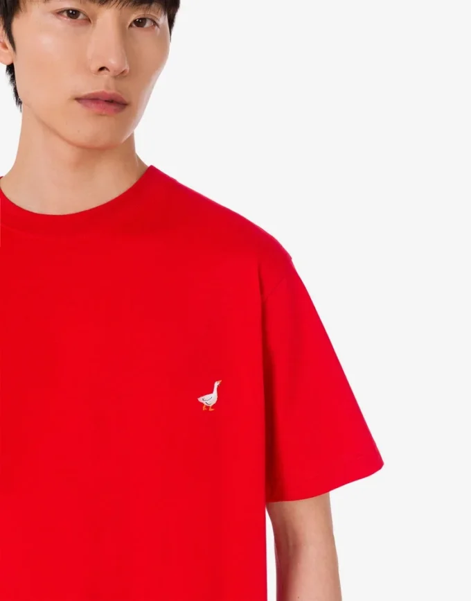 T-shirt in jersey di cotone biologico Goose