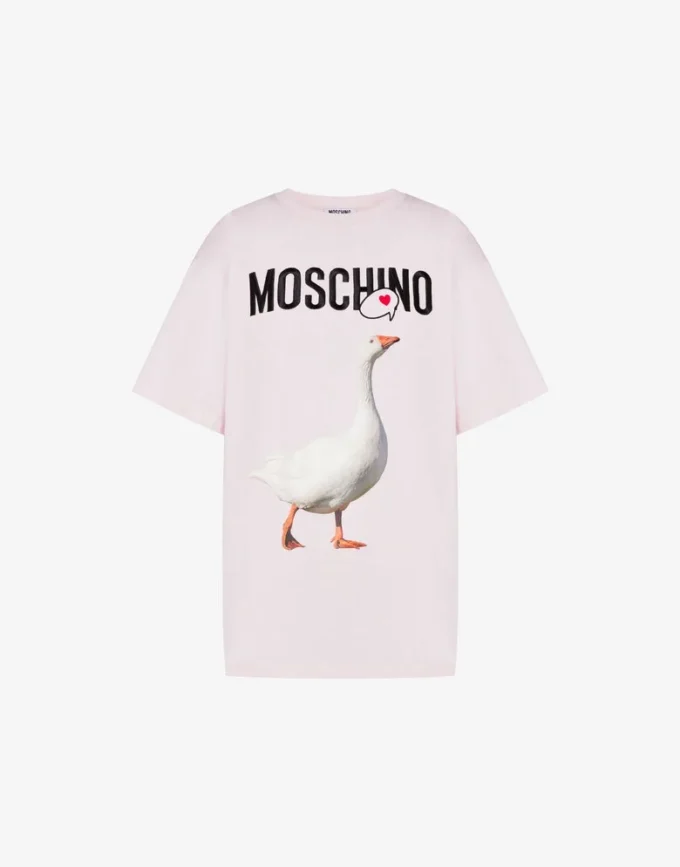 T-shirt in jersey di cotone biologico Goose
