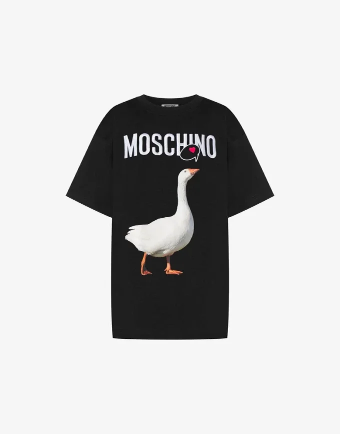 T-shirt in jersey di cotone biologico Goose