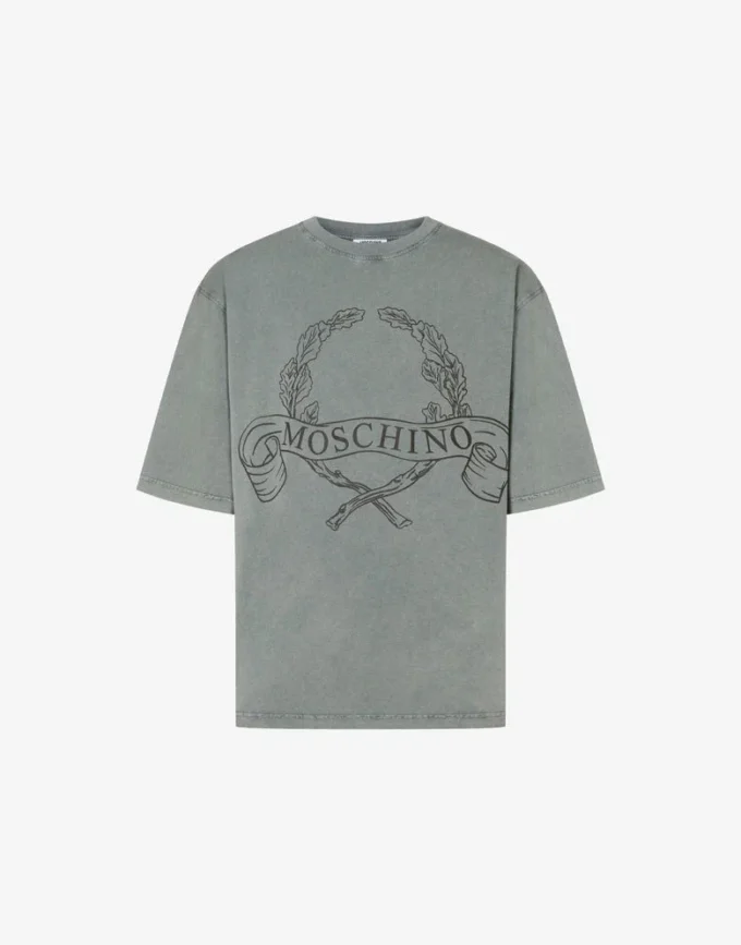 T-shirt in jersey di cotone biologico Laurel Crown