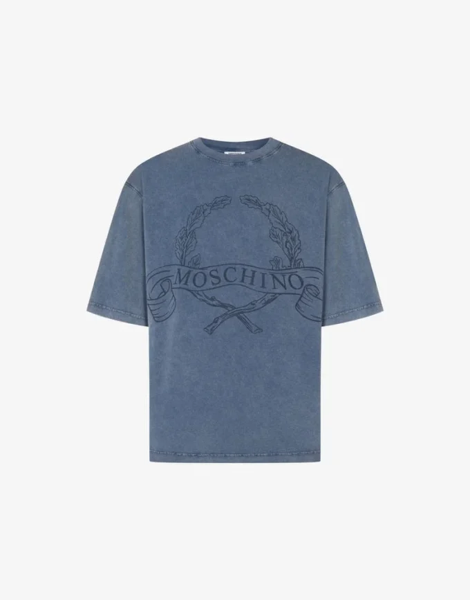 T-shirt in jersey di cotone biologico Laurel Crown