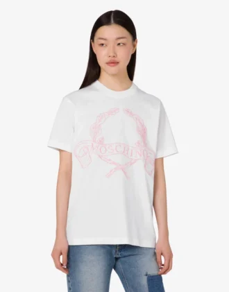T-shirt in jersey di cotone biologico Laurel Crown