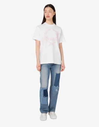 T-shirt in jersey di cotone biologico Laurel Crown