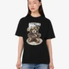 T-shirt in jersey di cotone biologico Moschino Teddy Bear