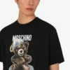T-shirt in jersey di cotone biologico Moschino Teddy Bear