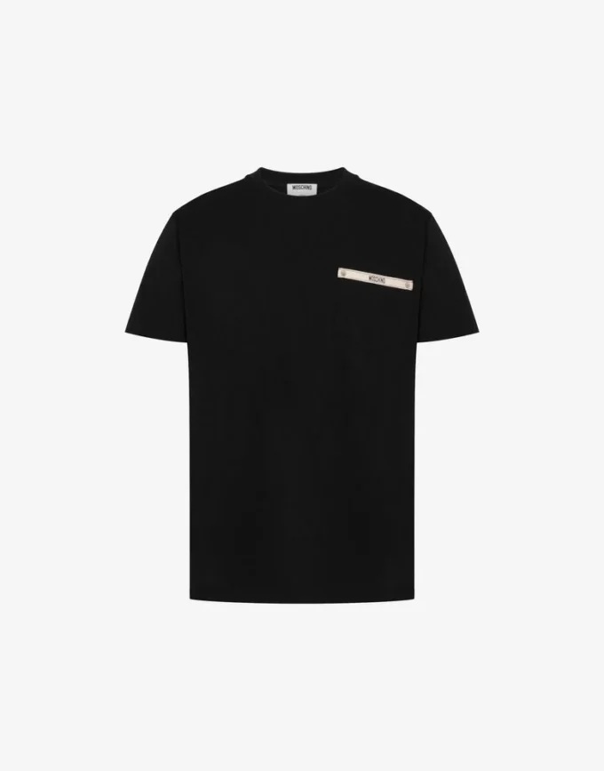 T-shirt in jersey di cotone biologico ricamata