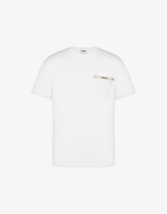 T-shirt in jersey di cotone biologico ricamata