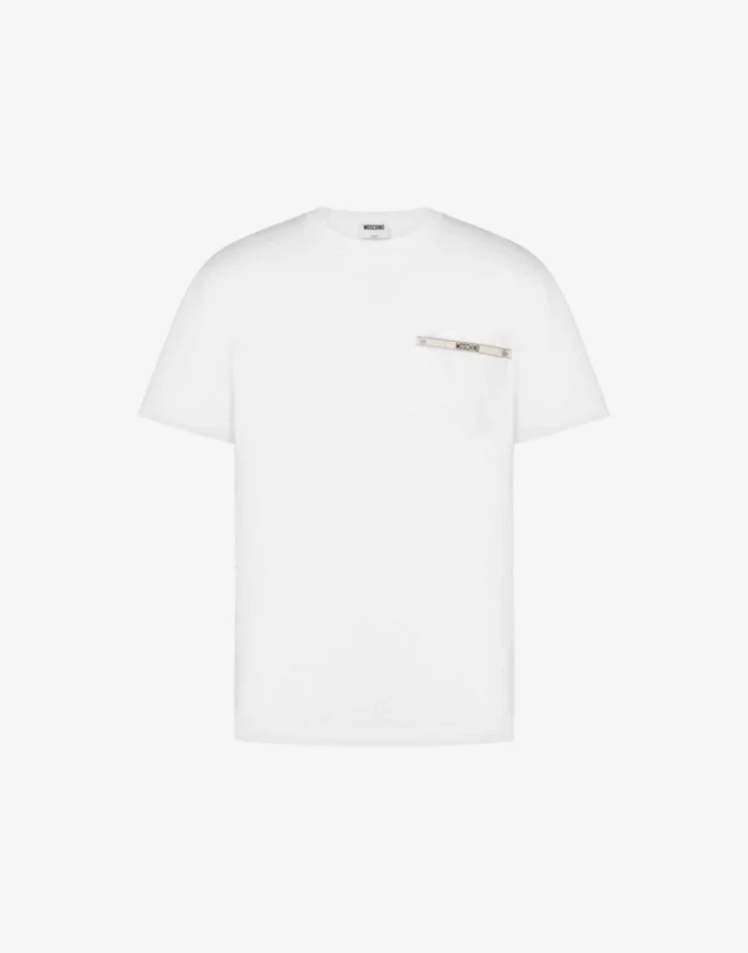 T-shirt in jersey di cotone biologico ricamata