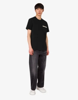 T-shirt in jersey di cotone biologico ricamata