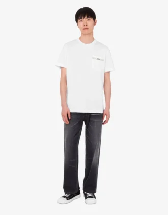 T-shirt in jersey di cotone biologico ricamata