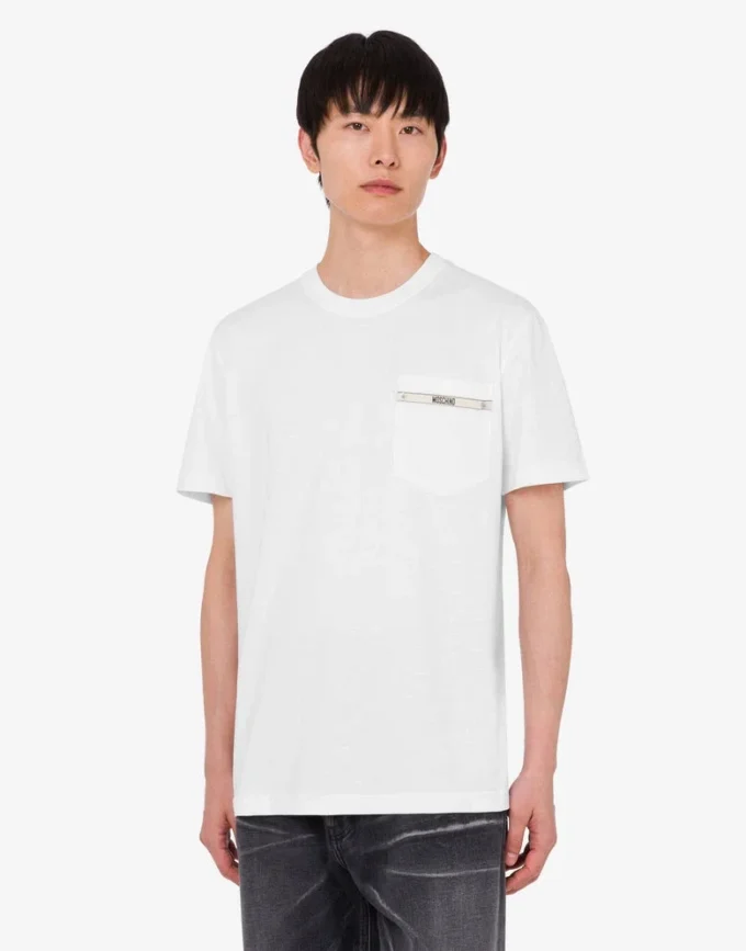 T-shirt in jersey di cotone biologico ricamata