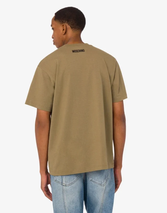 T-shirt in jersey di cotone biologico ricamata