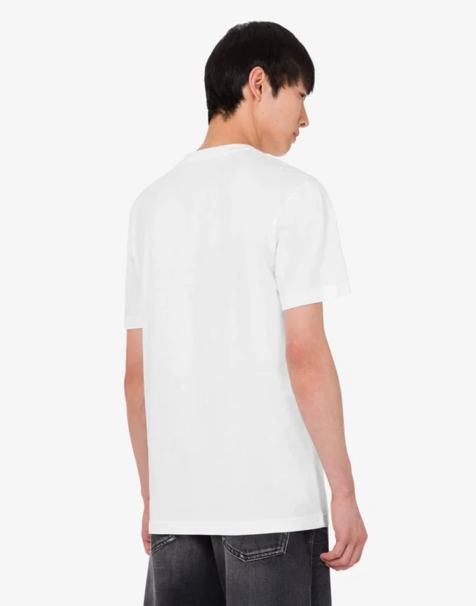 T-shirt in jersey di cotone biologico ricamata