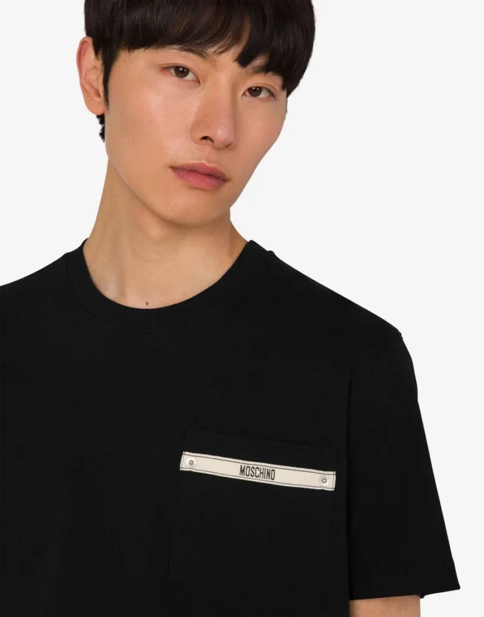 T-shirt in jersey di cotone biologico ricamata