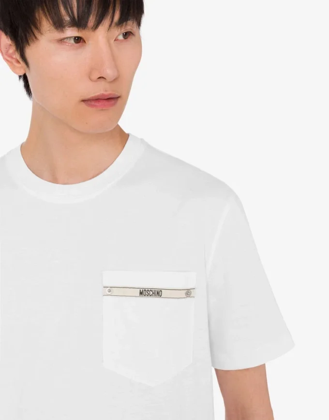 T-shirt in jersey di cotone biologico ricamata