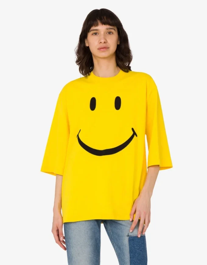 T-shirt in jersey di cotone biologico Smiley® T-shirt in jersey di cotone biologico Smiley®