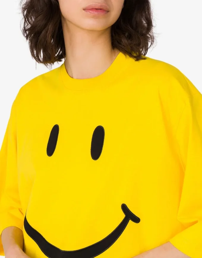 T-shirt in jersey di cotone biologico Smiley® T-shirt in jersey di cotone biologico Smiley®