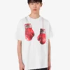 T-shirt in jersey di cotone biologico stampato
