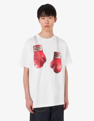 T-shirt in jersey di cotone biologico stampato