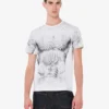 T-shirt in jersey di cotone biologico stampato