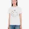 T-shirt in jersey di cotone biologico stampato