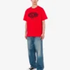 T-shirt in jersey di cotone biologico stampato