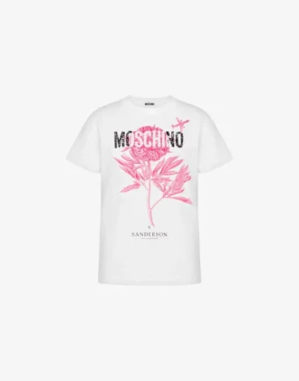 T-shirt in jersey di cotone biologico stampato