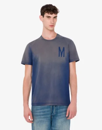 T-shirt in jersey di cotone biologico stampato