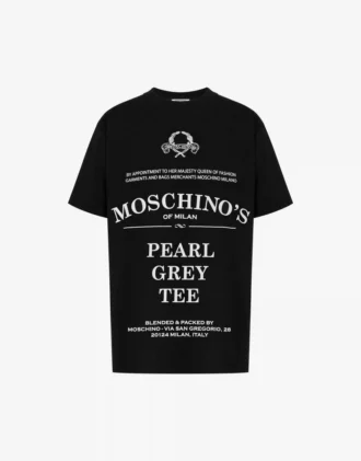 T-shirt in jersey di cotone biologico stampato