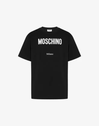 T-shirt in jersey di cotone biologico stampato