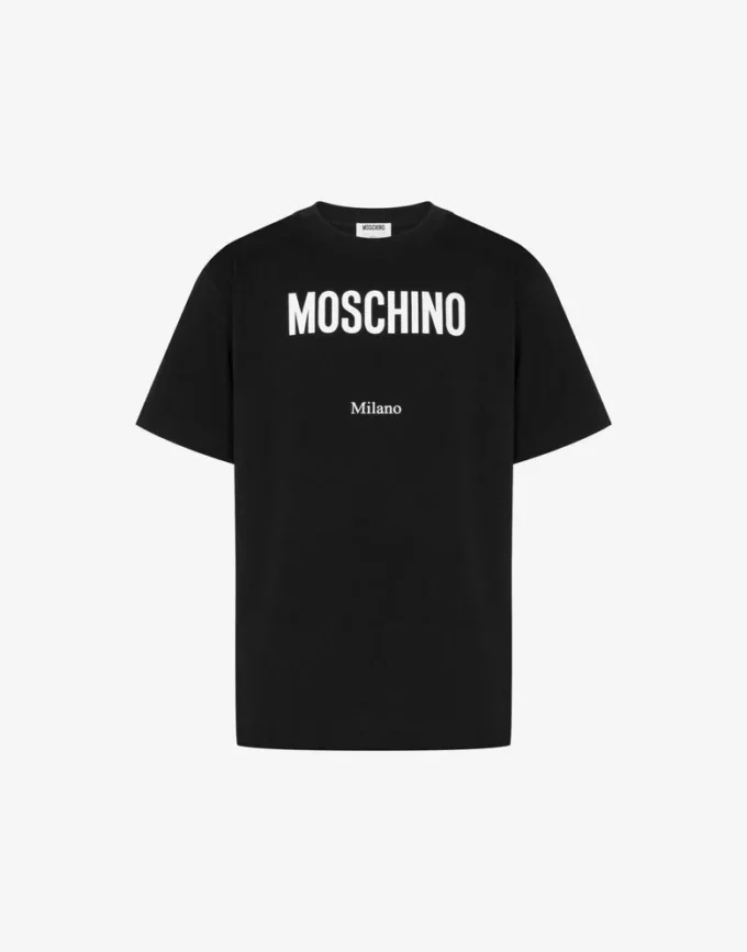 T-shirt in jersey di cotone biologico stampato
