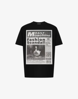 T-shirt in jersey di cotone biologico stampato